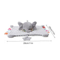 Doudou Plat Bébé avec Peluche Animal – Couverture de Réconfort Douce pour Nouveau-Né