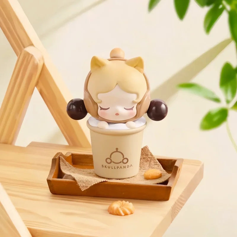 Figurine miniature POP MART SKULLPANDA Grain, édition limitée Taïwan, authentique, mignonne, objet de collection, jouet décoratif pour les fans, cadeau