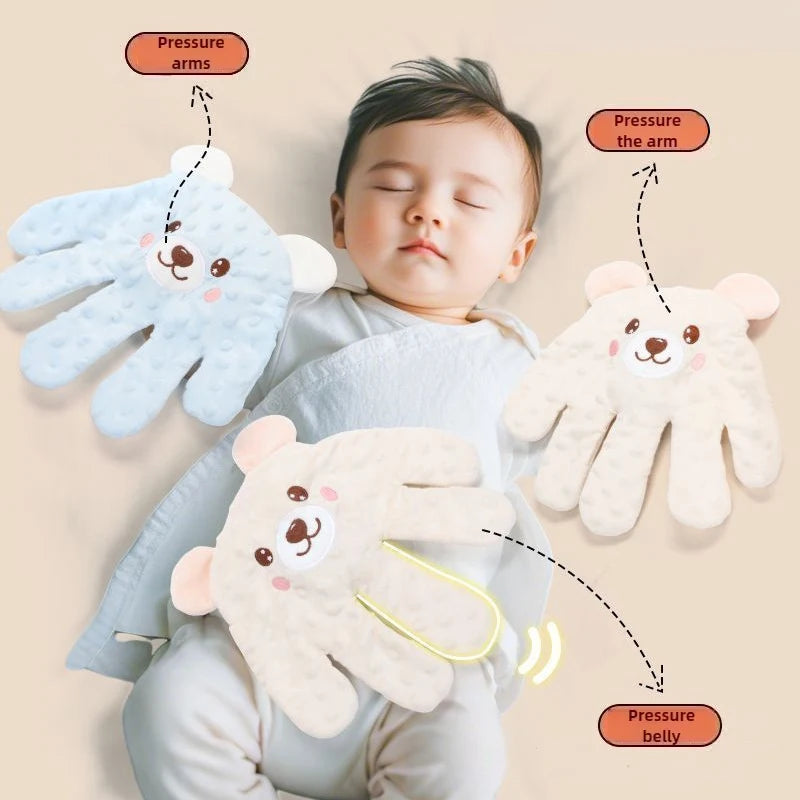 Nouveau-né bébé aide au sommeil paume oreiller bébé apaisant paume Oreiller Apaisant pour Bébé en Forme de Main – Coussin de Sommeil Réconfortant et Anti-Réveil