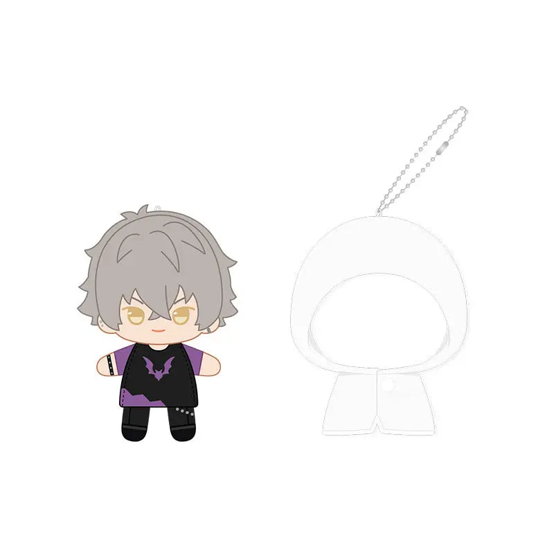 Ensemble Stars!! 2 Poupées à doigts en peluche douce style imperméable, porte-clés et pendentifs de sac, figurines mignonnes, jouets d'anime et de jeu, poupées de collection