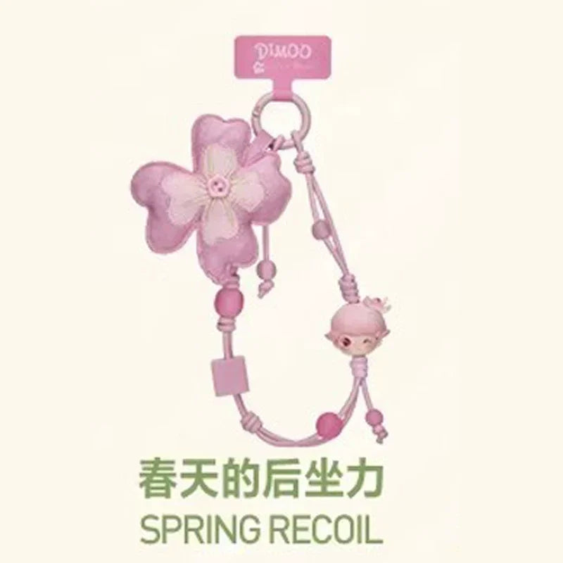 Authentique Pop Mart Dimoo Moments In Bloom Series Charm Décoratif Boîte Mystère Cordon de Téléphone Tendance Cadeau de Collection