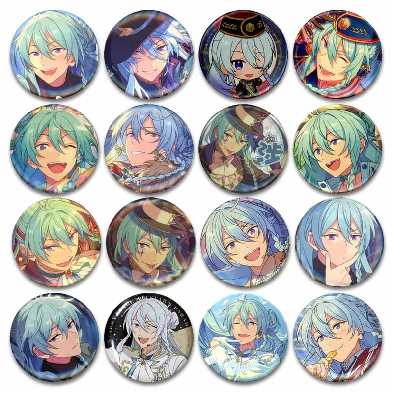 Ensemble étoiles Wataru Hibiki Badge mignon dessin animé idole broche bricolage Itbag vêtements chapeau accessoires Anime périphérique cadeau de collection