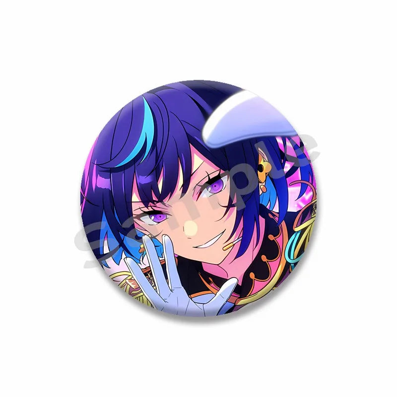Ensemble étoiles Anime broche sur sac à dos dessin animé rôle Tatsumi Kazehaya Eichi Tenshouin Badge pour vêtements bijoux cadeau pour amis