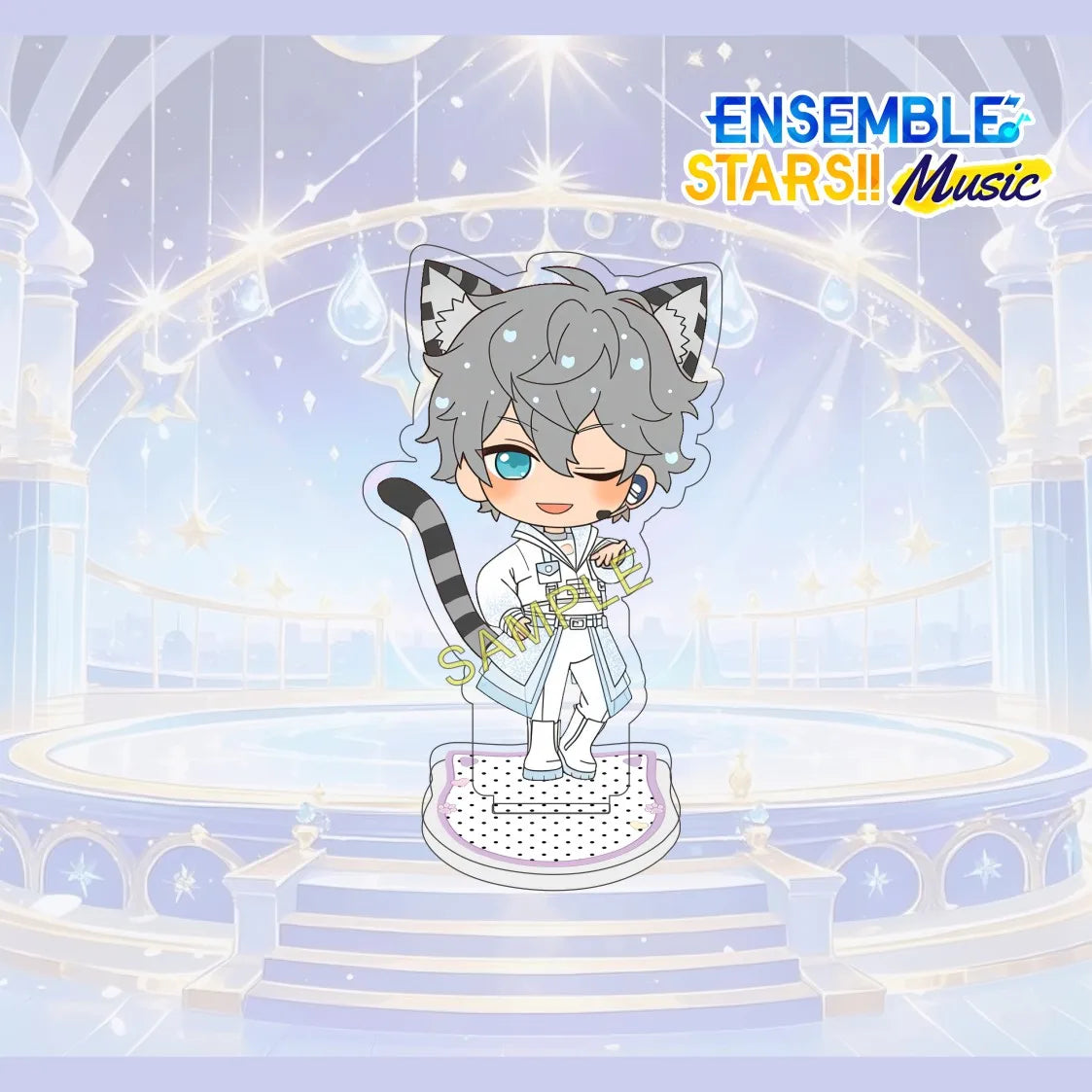 Figurine Acrylique 10 cm Ensemble Stars (Anime Game) – Personnage Complet Mignon – Décoration de Bureau – Collection Fan – Cadeau – Porte-clés