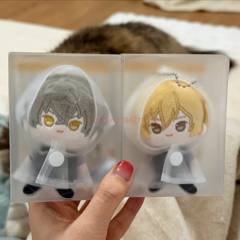 Ensemble Stars!! 2 Poupées à doigts en peluche douce style imperméable, porte-clés et pendentifs de sac, figurines mignonnes, jouets d'anime et de jeu, poupées de collection