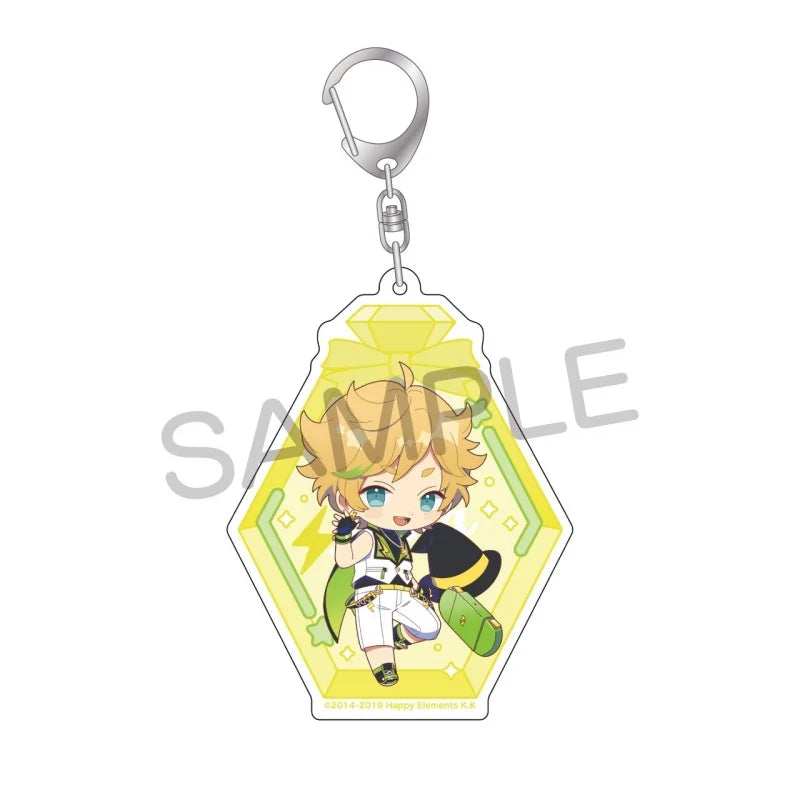 Ensemble Stars! Pendentif porte-clés en acrylique, version bouteille à message, pour sac, voiture, téléphone portable, cadeau pour amis et festivals