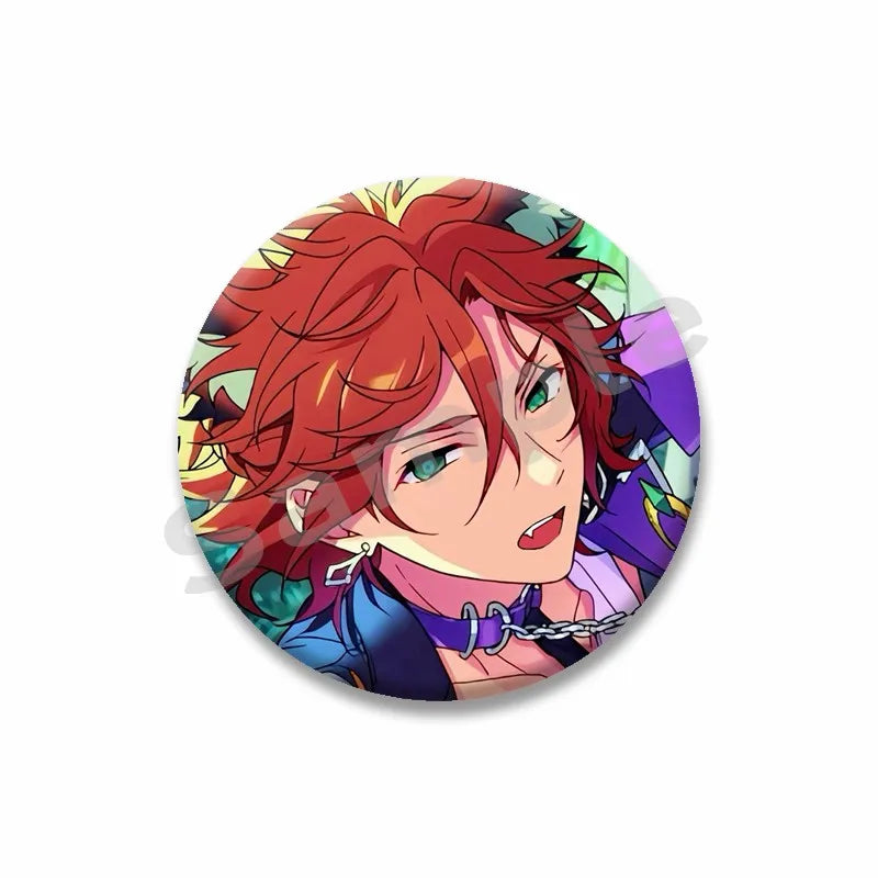 Ensemble étoiles Anime broche sur sac à dos dessin animé rôle Tatsumi Kazehaya Eichi Tenshouin Badge pour vêtements bijoux cadeau pour amis
