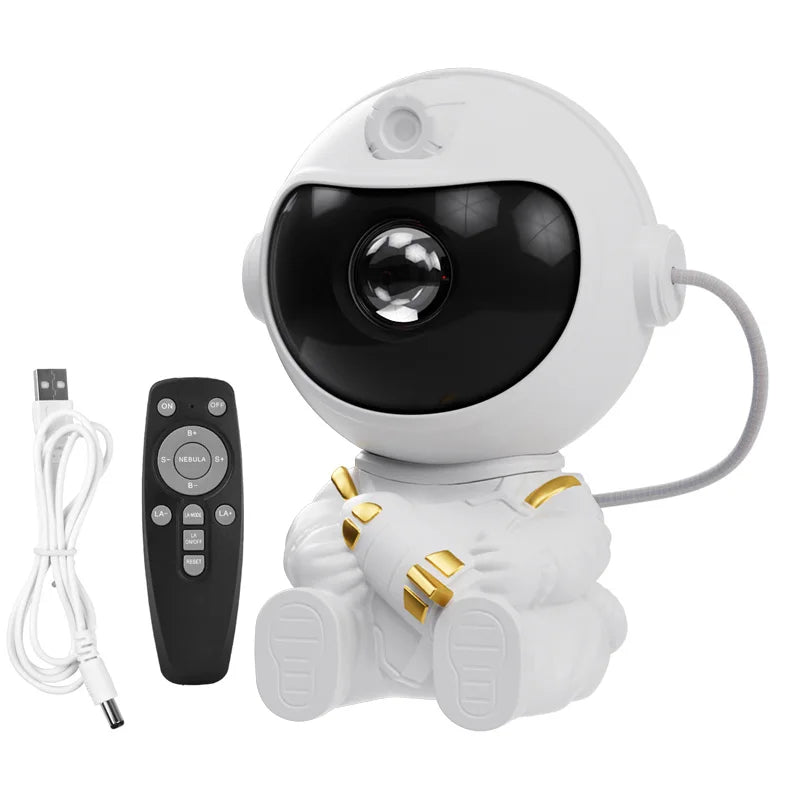 Projecteur Galaxie Astronaute LED – Veilleuse Ciel Étoilé pour Chambre d’Enfant avec Télécommande