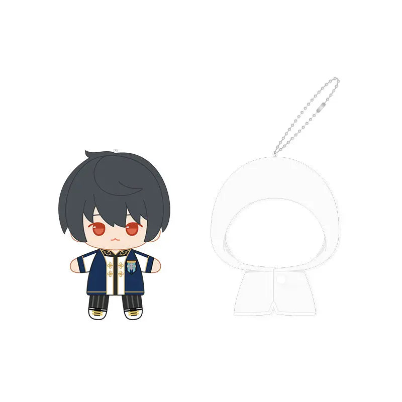 Ensemble Stars!! 2 Poupées à doigts en peluche douce style imperméable, porte-clés et pendentifs de sac, figurines mignonnes, jouets d'anime et de jeu, poupées de collection