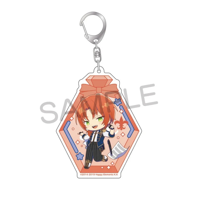 Ensemble Stars! Pendentif porte-clés en acrylique, version bouteille à message, pour sac, voiture, téléphone portable, cadeau pour amis et festivals