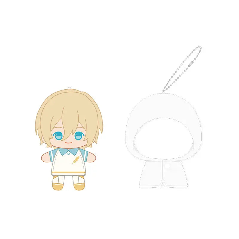 Ensemble Stars!! 2 Poupées à doigts en peluche douce style imperméable, porte-clés et pendentifs de sac, figurines mignonnes, jouets d'anime et de jeu, poupées de collection