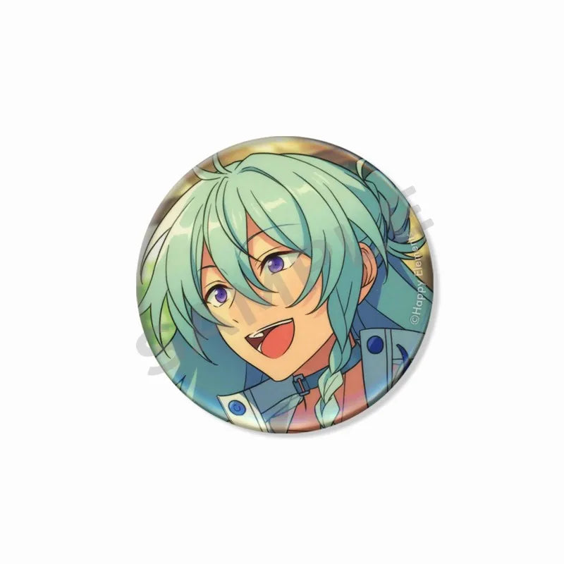 Ensemble étoiles Wataru Hibiki Badge mignon dessin animé idole broche bricolage Itbag vêtements chapeau accessoires Anime périphérique cadeau de collection