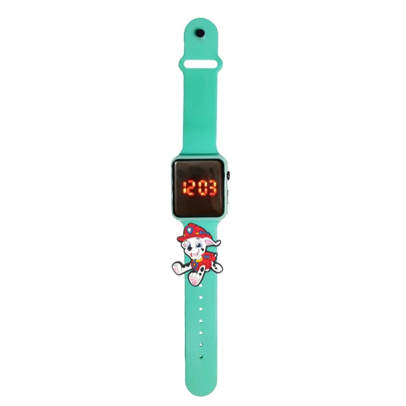 Dessin animé patte patrouille enfants montre montres de mode électronique affichage LED numérique montres étanche cadeau de vacances enfants montres