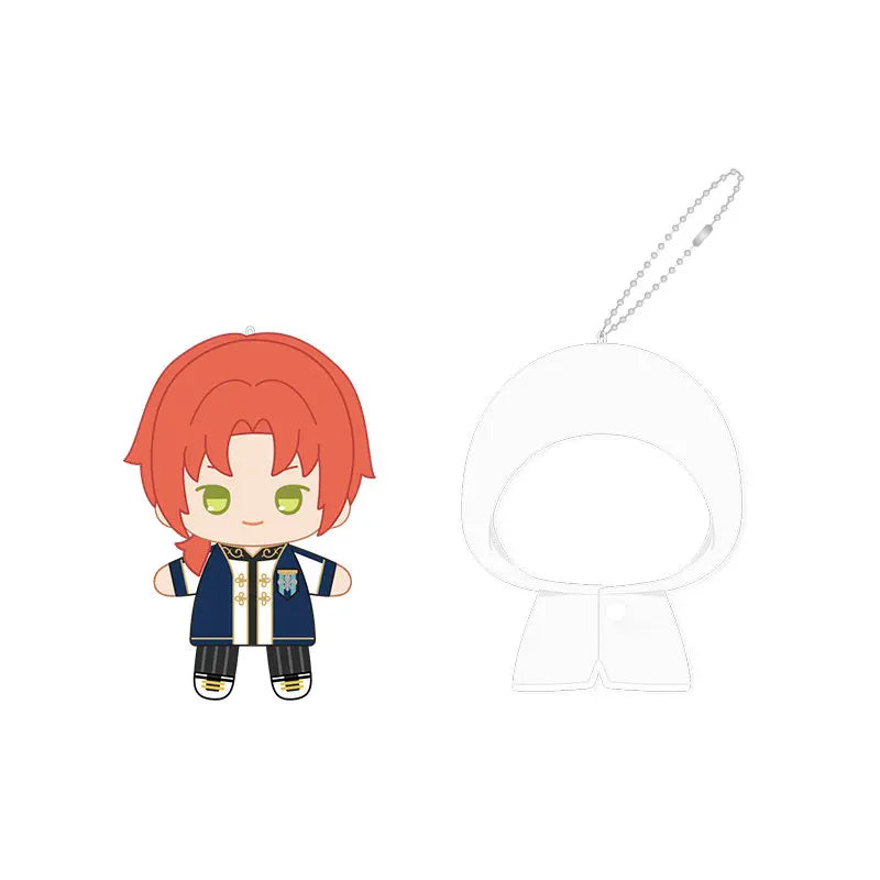 Ensemble Stars!! 2 Poupées à doigts en peluche douce style imperméable, porte-clés et pendentifs de sac, figurines mignonnes, jouets d'anime et de jeu, poupées de collection