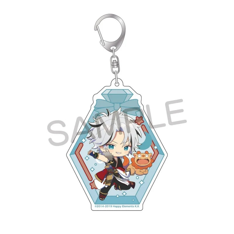 Ensemble Stars! Pendentif porte-clés en acrylique, version bouteille à message, pour sac, voiture, téléphone portable, cadeau pour amis et festivals