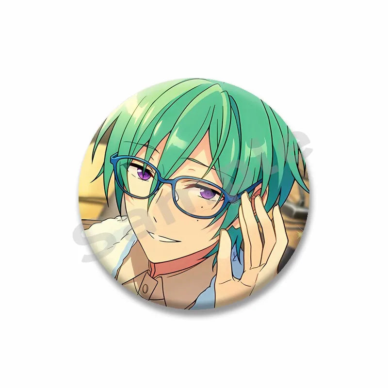 Ensemble étoiles Anime broche sur sac à dos dessin animé rôle Tatsumi Kazehaya Eichi Tenshouin Badge pour vêtements bijoux cadeau pour amis