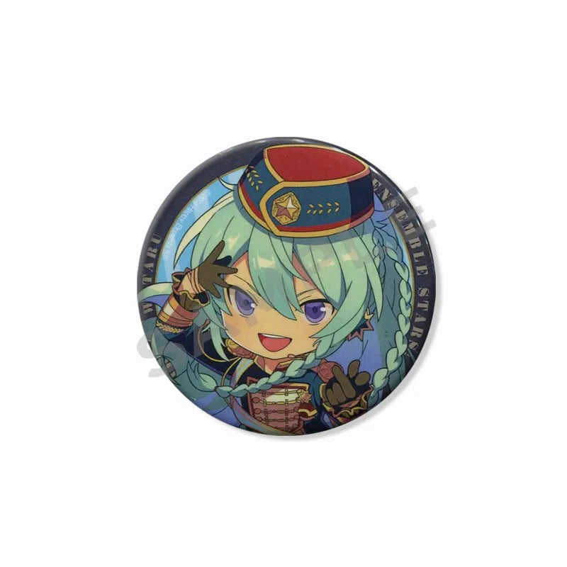 Ensemble étoiles Wataru Hibiki Badge mignon dessin animé idole broche bricolage Itbag vêtements chapeau accessoires Anime périphérique cadeau de collection
