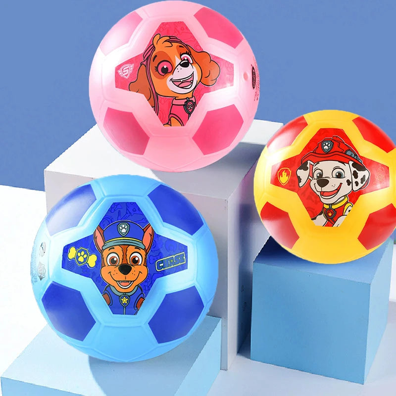 Paw Patrol thème dessin animé Football enfants Sport formation fournitures de plein air enfants balle en caoutchouc jouets cadeaux d'anniversaire jouets amusants