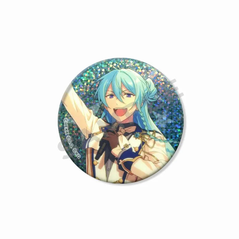 Ensemble étoiles Wataru Hibiki Badge mignon dessin animé idole broche bricolage Itbag vêtements chapeau accessoires Anime périphérique cadeau de collection