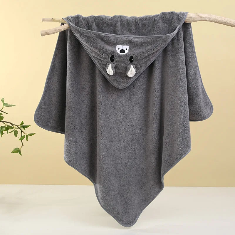 Cape de Bain Bébé à Capuche – Serviette Douce et Ultra Absorbante pour Nouveau-né et Enfant