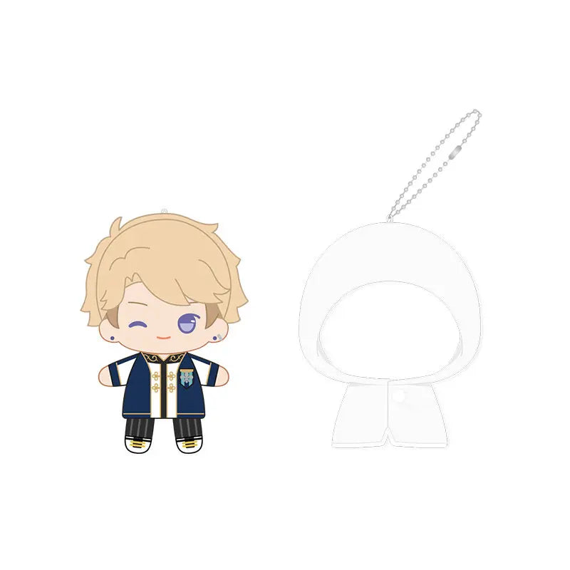 Ensemble Stars!! 2 Poupées à doigts en peluche douce style imperméable, porte-clés et pendentifs de sac, figurines mignonnes, jouets d'anime et de jeu, poupées de collection