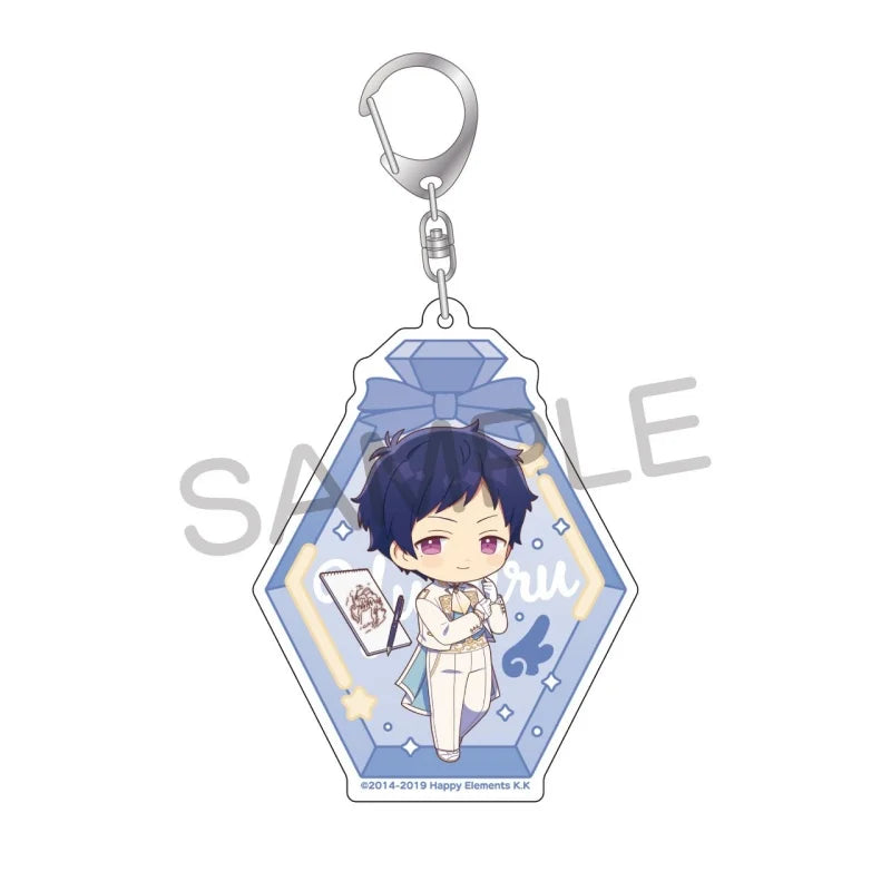 Ensemble Stars! Pendentif porte-clés en acrylique, version bouteille à message, pour sac, voiture, téléphone portable, cadeau pour amis et festivals