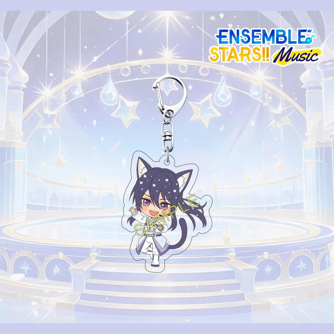 Porte-clés en acrylique de 6 cm avec personnage mignon de l'anime Ensemble Stars, pendentif pour sac à dos, décoration de clé de voiture, cadeau de collection pour fans