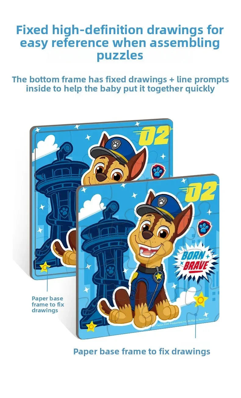 PAW PATROL Great Achievement Puzzle – Puzzle en papier pour enfants de 3 à 6 ans – Plan d'éducation préscolaire pour garçons et filles – Jouets