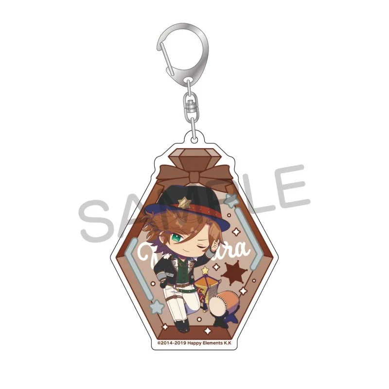 Ensemble Stars! Pendentif porte-clés en acrylique, version bouteille à message, pour sac, voiture, téléphone portable, cadeau pour amis et festivals