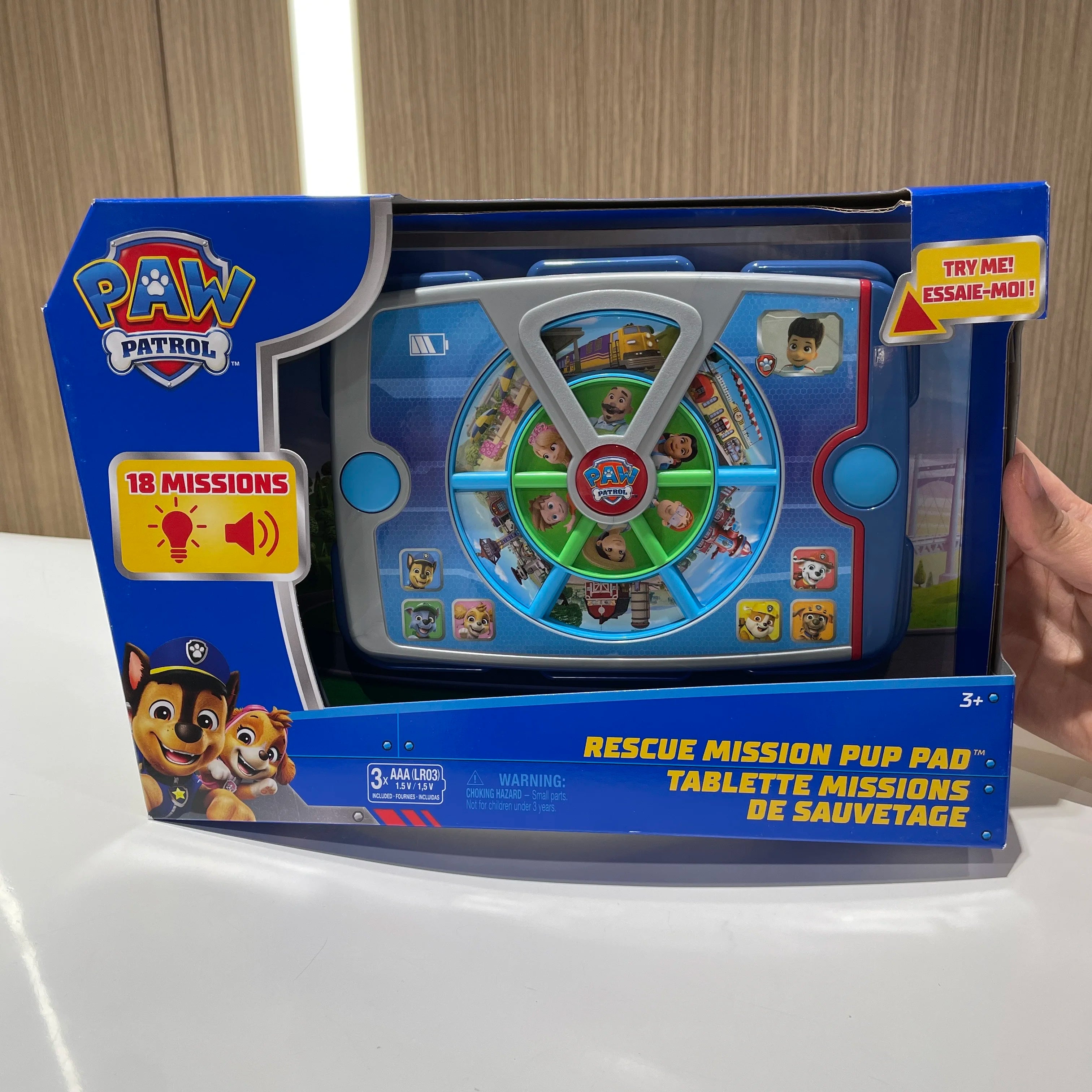 Jouet interactif Original PAW Patrol Rescue Mission Pup Pad avec lumières sons et musique, jeu de simulation, jouets pour enfants pour garçons et filles