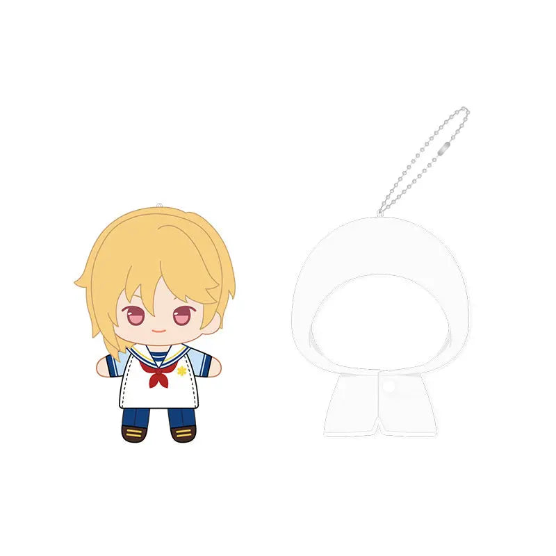 Ensemble Stars!! 2 Poupées à doigts en peluche douce style imperméable, porte-clés et pendentifs de sac, figurines mignonnes, jouets d'anime et de jeu, poupées de collection