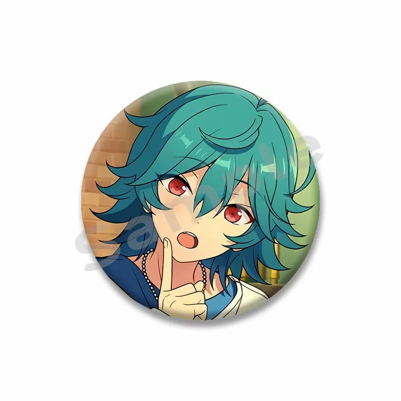 Ensemble étoiles Anime broche sur sac à dos dessin animé rôle Tatsumi Kazehaya Eichi Tenshouin Badge pour vêtements bijoux cadeau pour amis
