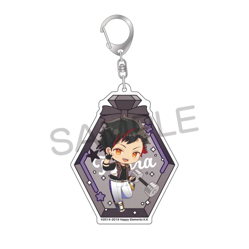 Ensemble Stars! Pendentif porte-clés en acrylique, version bouteille à message, pour sac, voiture, téléphone portable, cadeau pour amis et festivals