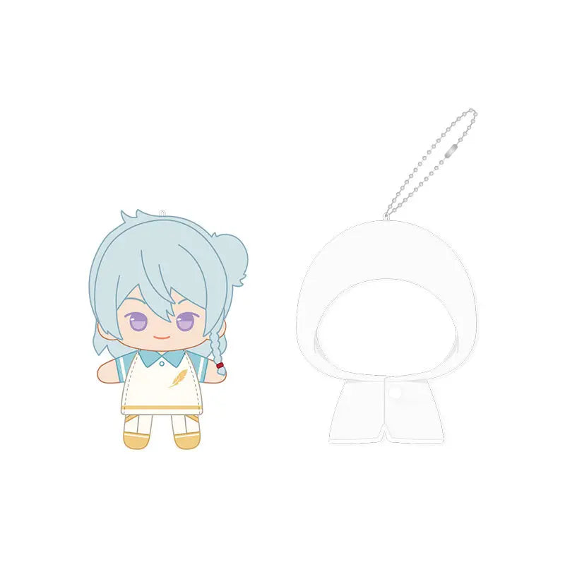 Ensemble Stars!! 2 Poupées à doigts en peluche douce style imperméable, porte-clés et pendentifs de sac, figurines mignonnes, jouets d'anime et de jeu, poupées de collection