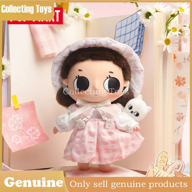 Figurine en peluche authentique Pop Mart Nyota Where Moments Meet Series, boîte mystère, jouet de collection en PVC, décoration de bureau, cadeau pour collectionneurs