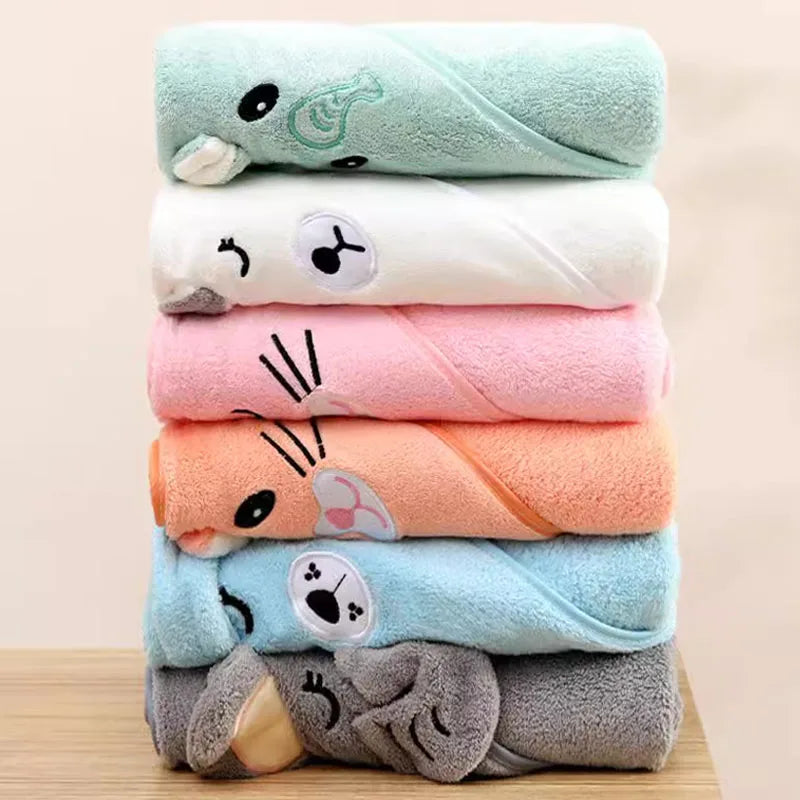 Cape de Bain Bébé à Capuche – Serviette Douce et Ultra Absorbante pour Nouveau-né et Enfant