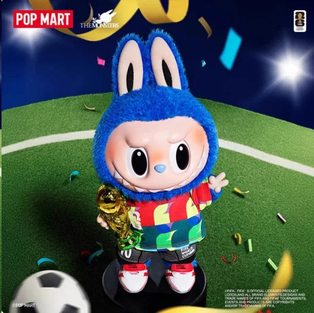 Authentique Pop Mart The Monsters X Fifa World Cup 2026 Series Figurine en vinyle et peluche Labubu Mignonne Tendance Pendentif Poupée Cadeau de collection