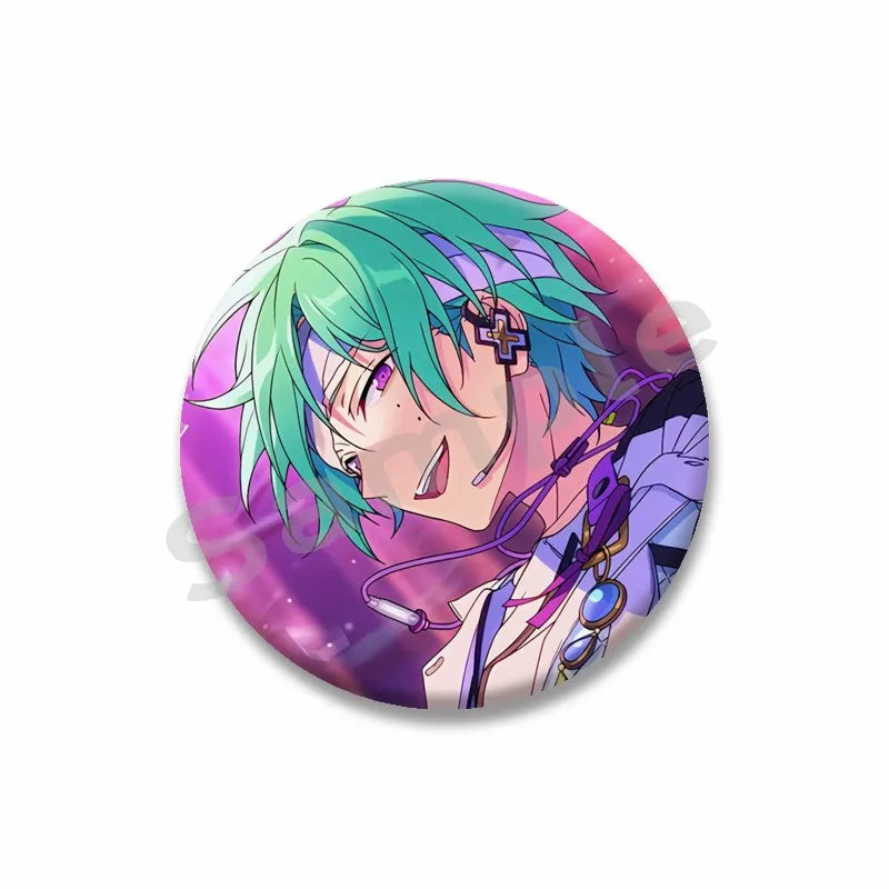 Ensemble étoiles Anime broche sur sac à dos dessin animé rôle Tatsumi Kazehaya Eichi Tenshouin Badge pour vêtements bijoux cadeau pour amis