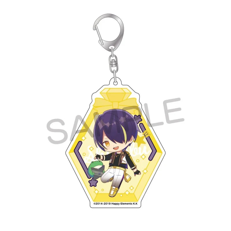 Ensemble Stars! Pendentif porte-clés en acrylique, version bouteille à message, pour sac, voiture, téléphone portable, cadeau pour amis et festivals