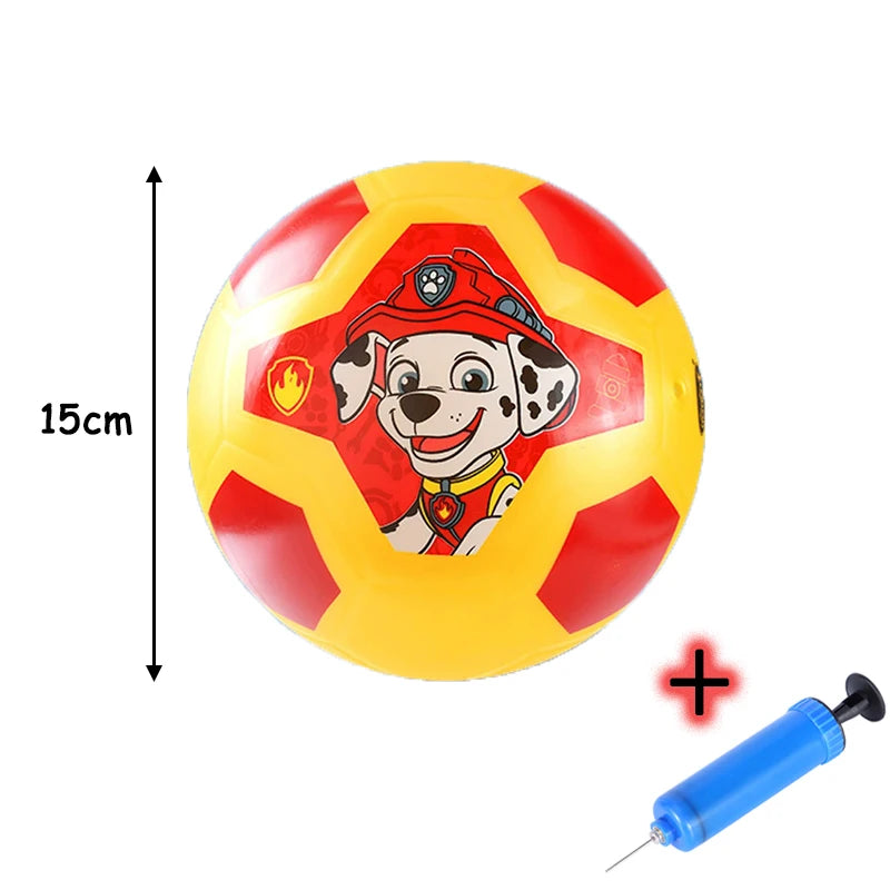 Paw Patrol thème dessin animé Football enfants Sport formation fournitures de plein air enfants balle en caoutchouc jouets cadeaux d'anniversaire jouets amusants