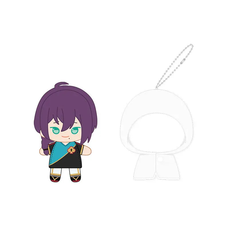 Ensemble Stars!! 2 Poupées à doigts en peluche douce style imperméable, porte-clés et pendentifs de sac, figurines mignonnes, jouets d'anime et de jeu, poupées de collection
