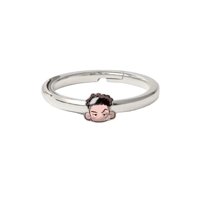 Haikyuu!! Kageyama KozumeKENMAS HinMiShoyo-Bague Ajustable pour Couple, Bijoux Périphpopularité Originaux, Cadeau d'Anniversaire