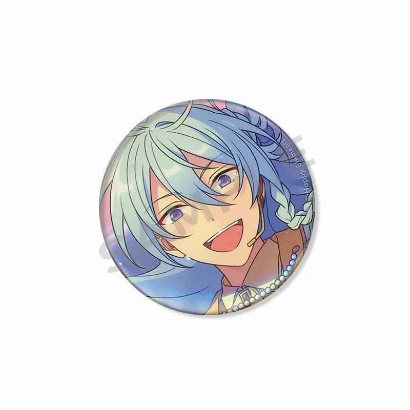 Ensemble étoiles Wataru Hibiki Badge mignon dessin animé idole broche bricolage Itbag vêtements chapeau accessoires Anime périphérique cadeau de collection