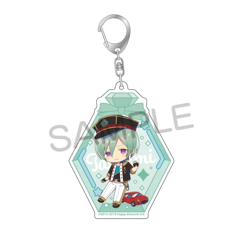 Ensemble Stars! Pendentif porte-clés en acrylique, version bouteille à message, pour sac, voiture, téléphone portable, cadeau pour amis et festivals