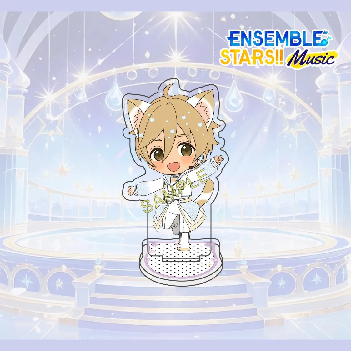 Figurine Acrylique 10 cm Ensemble Stars (Anime Game) – Personnage Complet Mignon – Décoration de Bureau – Collection Fan – Cadeau – Porte-clés