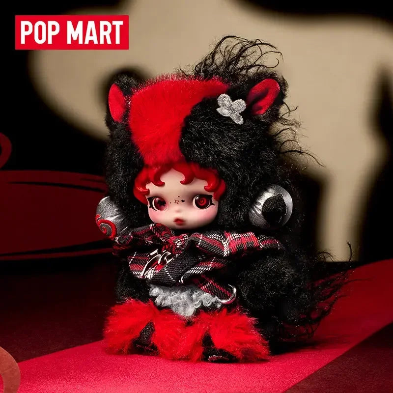 POP MART – pendentif en peluche en vinyle, série Have A Good Run, boîte aveugle, jouet mystère, Figurine, décoration de maison, ornement, véritable sac de devinettes