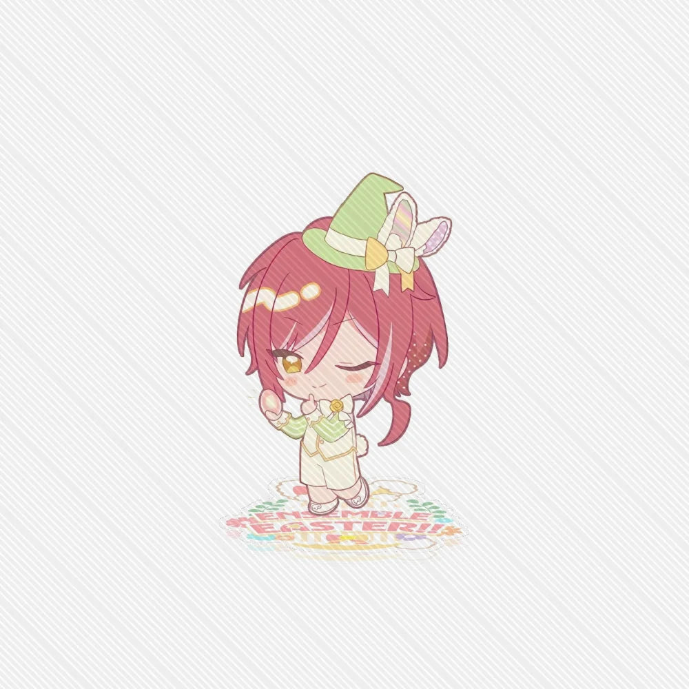 10CM Game Ensemble Stars!! Modèle de support en acrylique de Pâques, décoration de bureau, personnages de cosplay, accessoires d'ornement, bons cadeaux de Noël