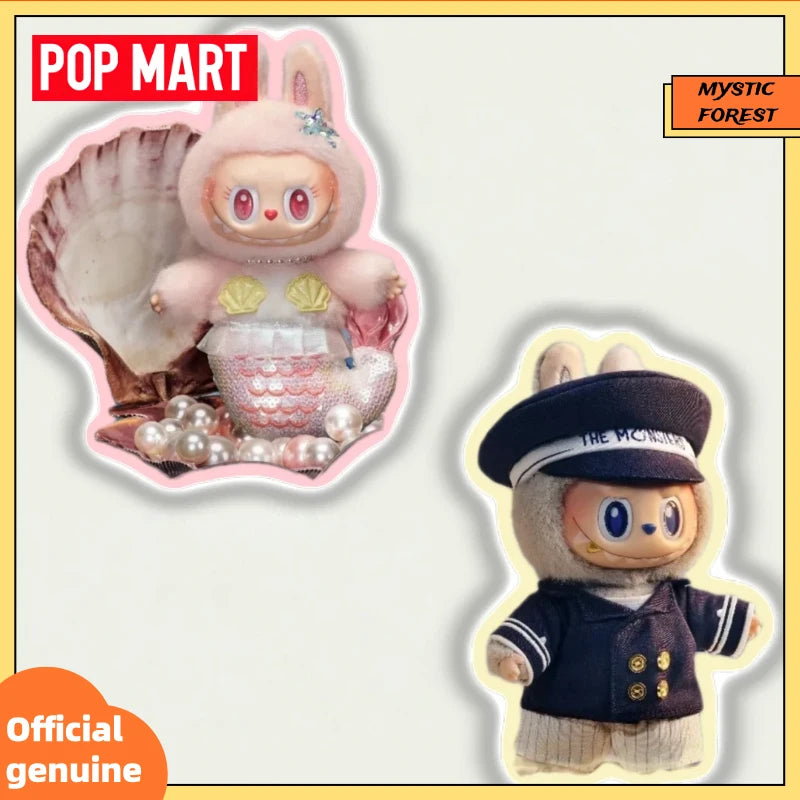 POP MART LABUBU Nouvelle Série Flying LABUBU Peluche Vinyle Labubu Capitaine Marin Sirène Carte Suspendue Objets de Collection Cadeau Fille