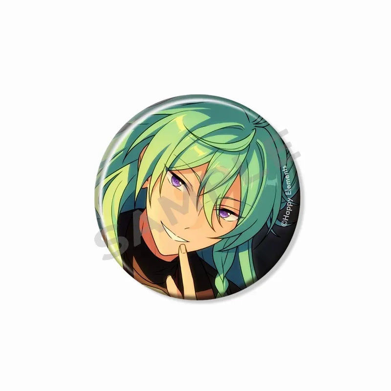 Ensemble étoiles Wataru Hibiki Badge mignon dessin animé idole broche bricolage Itbag vêtements chapeau accessoires Anime périphérique cadeau de collection