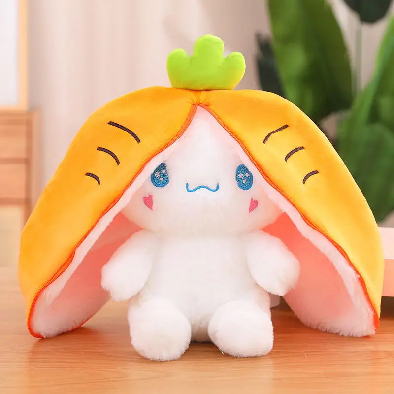 Peluche Lapin Carotte Kawaii – Doudou Doux et Réconfortant pour Bébé et Enfant